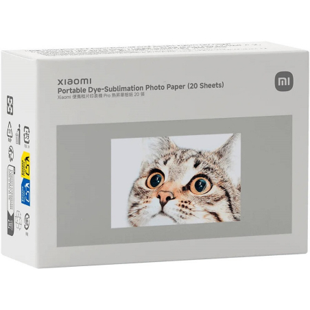 Xiaomi Portable Dye-Sublimation Photo Paper (20 Sheets)