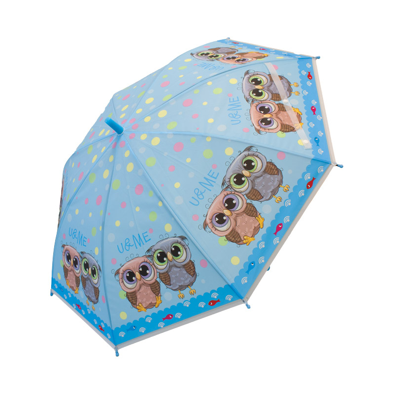 Children's Manual Umbrella 90cm Owl Connect Blue Children's Manual Umbrella 90cm Owl Connect Blue