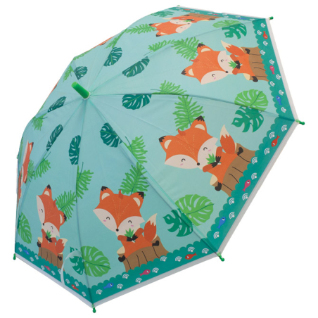 Children's Manual Umbrella 90cm Fox Connect Green