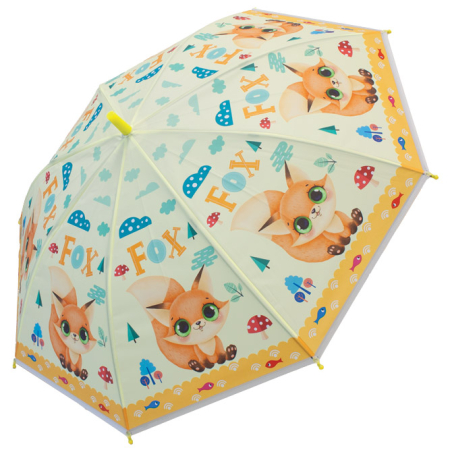 Children's Manual Umbrella 90cm Fox Connect Yellow