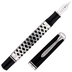 Fountain Pen Metal Sleeve G M805 (M) in Special Gift Box Pelikan 400205961 Black-Silver