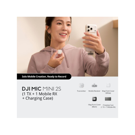 Mikrofon DJI Mic Mini 2S (1 TX + 1 Mobile RX+Charging Case)