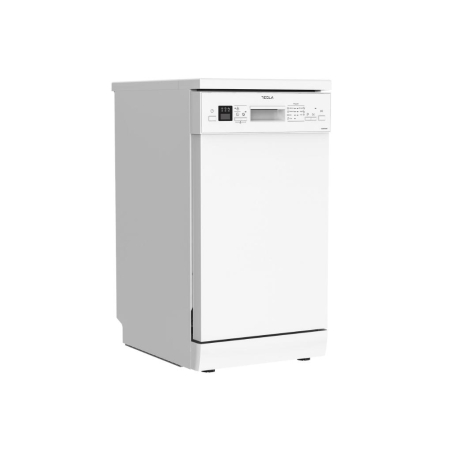 TESLA WD491MW Freestanding Dishwasher White - 10 Place Settings, 3 Baskets, 3 Spray Arms