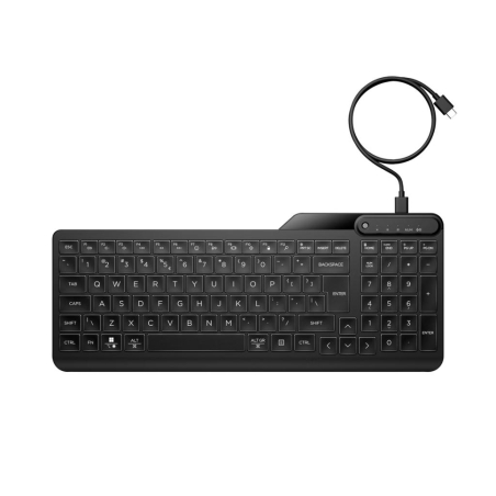 Tastatura HP 400 backlight žicna/US/crna