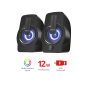 Zvucnik TRUST Gemi 2.0/12W(6W RMS)/ RGB/crna