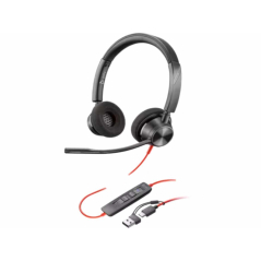 HP Poly Blackwire 3310 Stereo USB-C Headset 8X220AA Black