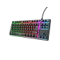 Keyboard TRUST GXT833 THADO Wired/RGB/TKL/SRB/Gaming/Black