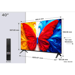 Televizor TCL 40S5L/QLED/40"/Full HD/60Hz/Android TV/crna