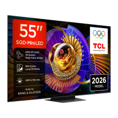 Televizor TCL 55C7L/SQD-MiniLED/55"/4K UHD/144Hz/Google TV/Bang&Olufsen/crna