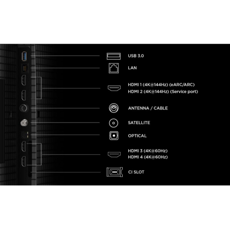 Televizor TCL 65P8L/QLED-Mini LED/65"/4K UHD/144Hz/Google TV/crna