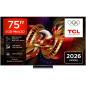 Televizor TCL 75C8L/LED/75"/4K UHD/144Hz/Google TV/crna