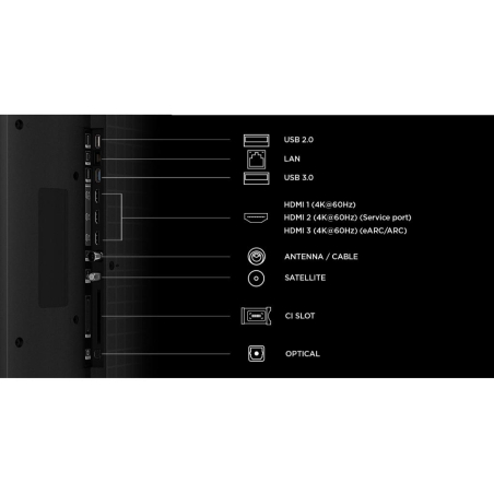 Televizor TCL 85P7L/QLED/85"/4K UHD/60Hz/Google TV/crna