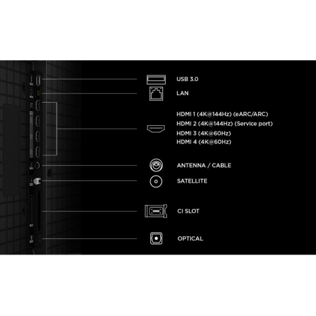 Televizor TCL 98P8L/QLED-Mini LED/98"/4K UHD/144Hz/Google TV/crna