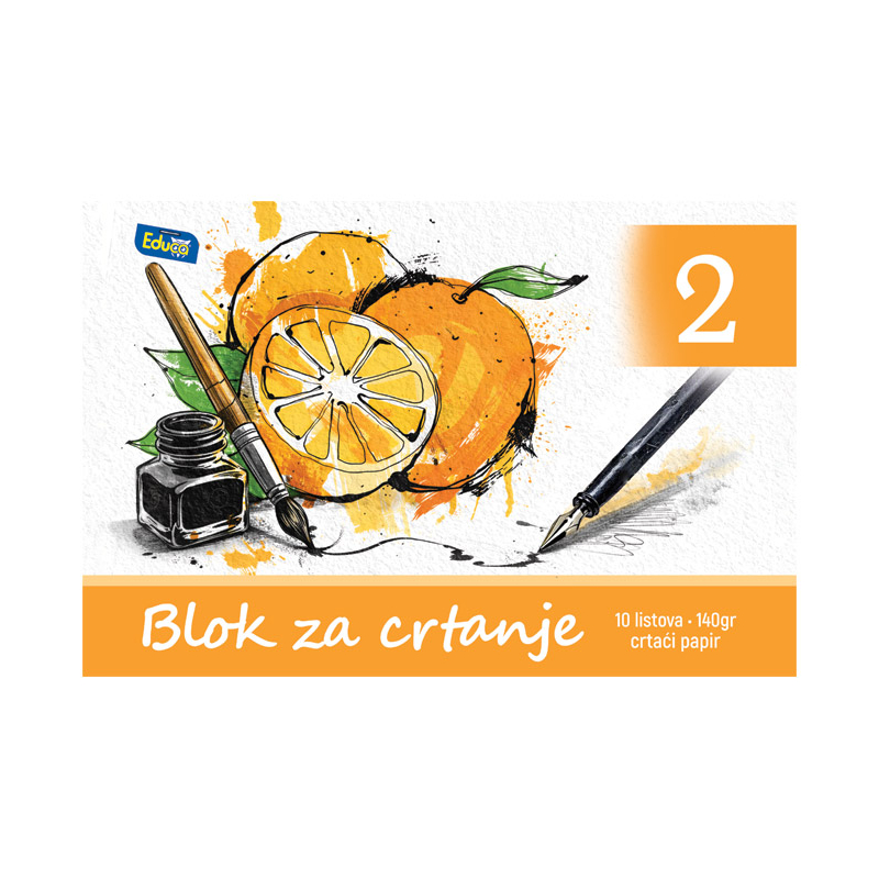 Blok za crtanje B-2 10L (140g Aquarell) Educa 62353