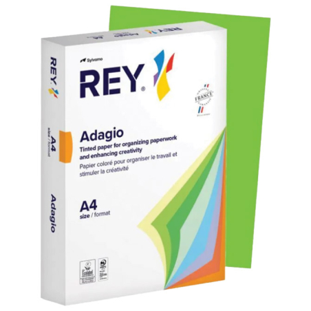 Papir Copy Rey Adagio A4  80g pk500 Sylvamo 52 zeleni verde (deep green)