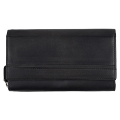 Novčanik veliki ženski kožni sa RFID zaštitom vintage 80488  18,5x11x3,5 HJP crna