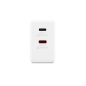 Lenovo Dual USB-C 65W GaN punjac beli