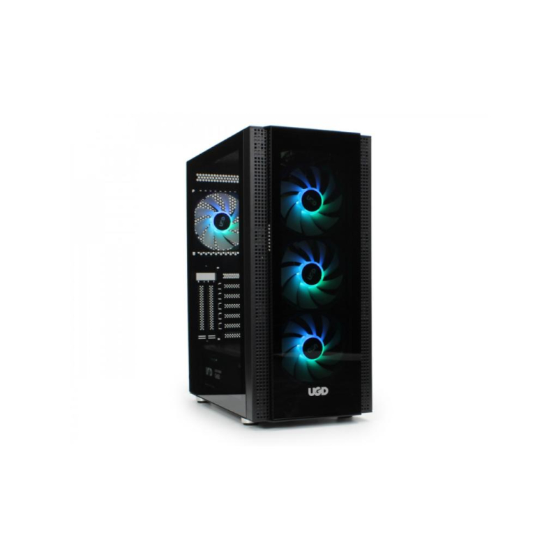 Kucište UGD Nexus 3517 Midi Tower/ATX/Micro-ATX/DTX/Mini-ITX/kaljeno staklo/bez napajanja/crna