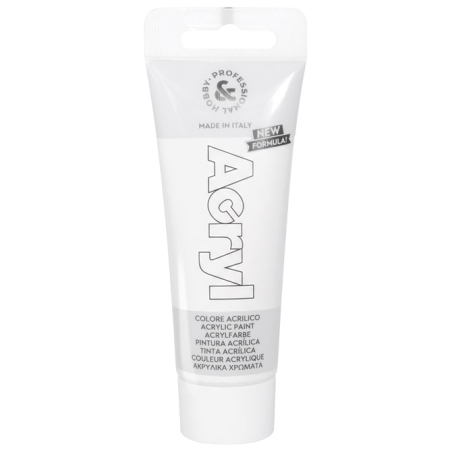 Boja akrilna H&P 75ml pvc tuba CMP 420TA75100N bela (white) blister