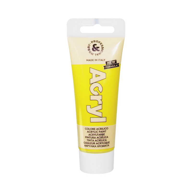 Boja akrilna H&P 75ml pvc tuba CMP 420TA75201N žuta (primary yellow) blister