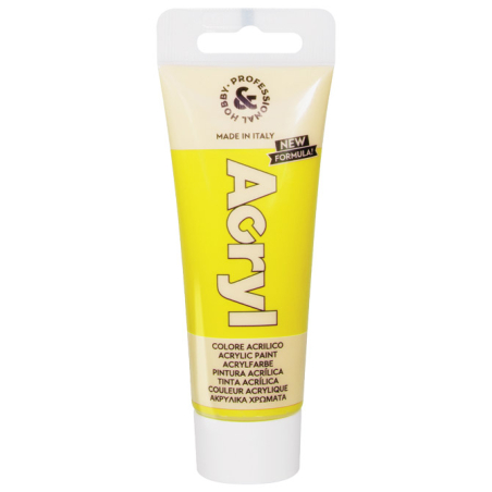 Boja akrilna H&P 75ml pvc tuba CMP 420TA75201N žuta (primary yellow) blister