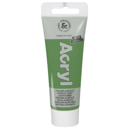 Boja akrilna H&P 75ml pvc tuba CMP 420TA75665N maslinasto zelena (olive green) blister
