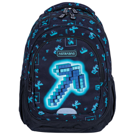 +Ranac đački anatomski 3zipa AB330 Dark Pixel 25.Astrabag 502025014 crno-zeleni