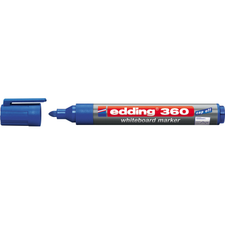 Marker za belu tablu E-360 1,5-3mm, zaobljeni, pak. sa 10 kom. Edding plava