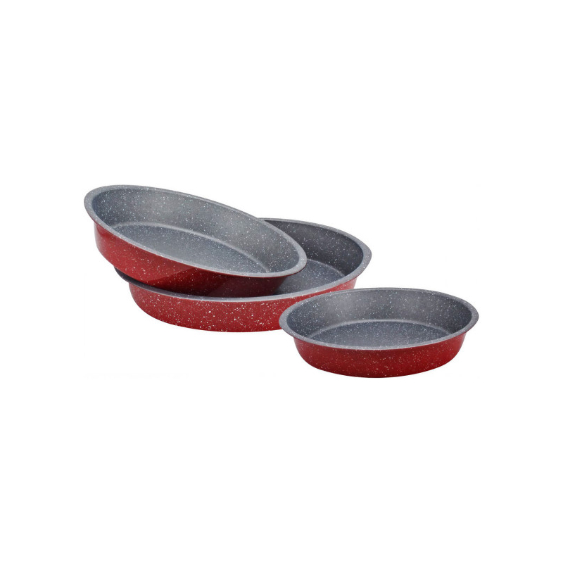 Tepsija RP51222RR SET 3 in 1 okrugla crvena