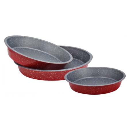 Tepsija RP51222RR SET 3 in 1 okrugla  crvena