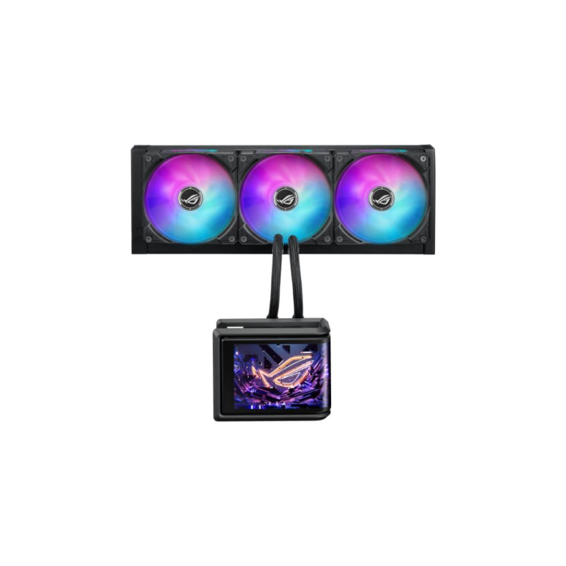 Kuler za CPU ASUS ROG RYUO IV SLC 360/3x120mm/ARGB/6.67" AMOLED/vodeno hladenje/crna