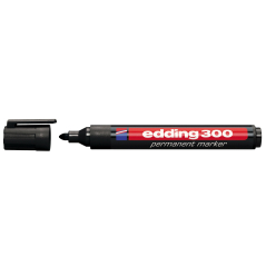 Marker permanent E-300 1,5-3mm, zaobljeni, pak. sa 10 kom. Edding crna
