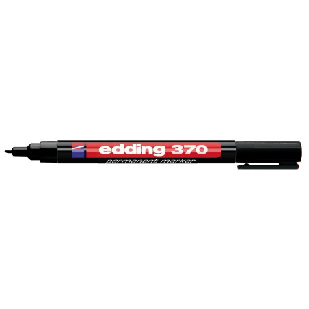 Marker permanent E-370 1mm, tanji zaobljeni, pak. sa 10 kom. Edding crna