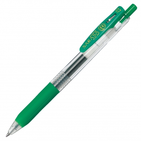 Roler gel Zebra Sarasa Gel Clip 0.7 Green/Green Gel Ink TC BT 14325/ 4901681143252